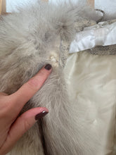 Load image into Gallery viewer, Vintage fur collar wrap coat