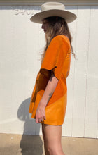Load image into Gallery viewer, Vintage 1960s patchwork suede dress