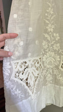 Load image into Gallery viewer, Edwardian white floral lace dress
