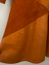 Load image into Gallery viewer, Vintage 1960s patchwork suede dress