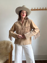 Load image into Gallery viewer, Vintage suede fringe shirt