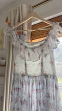 Load image into Gallery viewer, Vintage 1930s baby blue floral gown