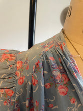 Load image into Gallery viewer, 1930s blue wrap over dress