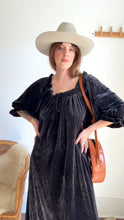 Load image into Gallery viewer, Vintage velvet striped dress