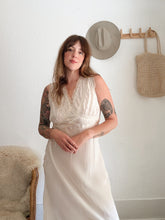 Load image into Gallery viewer, Antique silk slip dress