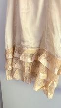 Load image into Gallery viewer, Vintage 1920s silk ruffle dress