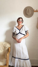 Load image into Gallery viewer, vintage 70s polka dot maxi dress