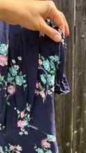 Load image into Gallery viewer, 1940s floral reworked mini dress