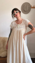 Load image into Gallery viewer, Edwardian crochet floral dress