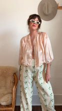 Load image into Gallery viewer, Vintage 1940s satin bed jacket