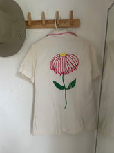 Load image into Gallery viewer, Vintage 70s embroidered flower shirt