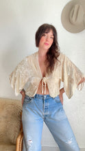 Load image into Gallery viewer, Antique velvet lace blouse