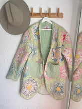 Load image into Gallery viewer, Signature Collection-Grandmothers flower garden quilt coat