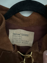 Load image into Gallery viewer, Vintage leather applique poncho