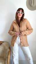 Load image into Gallery viewer, Vintage wool hand dyed cardigan