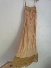 Load image into Gallery viewer, 1930s hand dyed silk slip dress