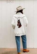 Load image into Gallery viewer, Vintage 70s horse cardigan
