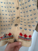 Load image into Gallery viewer, Vintage wool floral cardigan