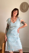 Load image into Gallery viewer, Vintage 90s silk chiffon fairy dress