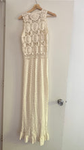 Load image into Gallery viewer, Vintage crochet maxi dress