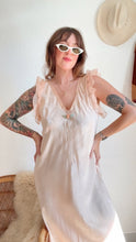 Load image into Gallery viewer, 1930s silk ruffle trim dress