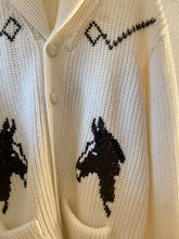 Load image into Gallery viewer, Vintage 70s horse cardigan