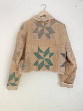 Load image into Gallery viewer, The Jesse quilt coat - cropped/hand dyed