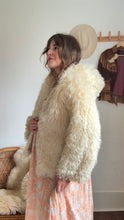 Load image into Gallery viewer, Vintage shearling hooded coat
