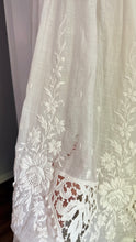 Load image into Gallery viewer, Edwardian white floral lace dress