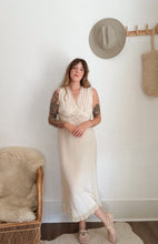 Load image into Gallery viewer, Antique silk slip dress