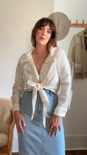 Load image into Gallery viewer, Vintage silk 90s wrap top