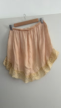 Load image into Gallery viewer, Antique silk and lace tap shorts