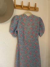 Load image into Gallery viewer, 1930s blue wrap over dress