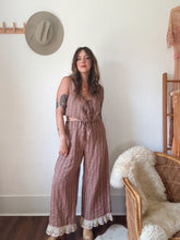 Load image into Gallery viewer, Signature Collection-brown linen stripe set