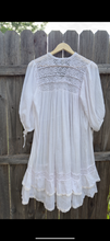 Load image into Gallery viewer, Vintage 70s cotton gauze dress