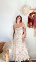 Load image into Gallery viewer, Vintage crochet strapless dress