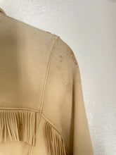 Load image into Gallery viewer, Vintage cream fringe jacket
