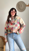 Load image into Gallery viewer, Signature Collection-cropped feedsack quilt coat