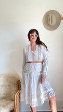 Load image into Gallery viewer, Edwardian top and skirt set