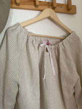 Load image into Gallery viewer, Signature Collection-Linen beige stripe dress