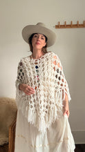 Load image into Gallery viewer, Vintage knit shawl
