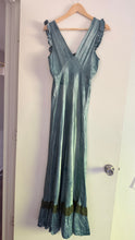 Load image into Gallery viewer, Vintage hand dyed 1930s satin gown