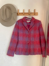 Load image into Gallery viewer, Vintage mohair plaid blazer