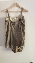 Load image into Gallery viewer, Vintage brown gingham playsuit