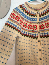 Load image into Gallery viewer, Vintage wool floral cardigan