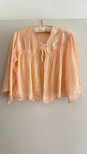 Load image into Gallery viewer, Vintage 1940s satin bed jacket