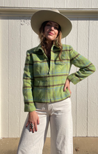 Load image into Gallery viewer, Vintage cropped plaid coat