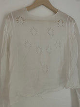 Load image into Gallery viewer, Edwardian cotton lace blouse