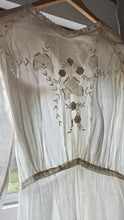 Load image into Gallery viewer, Edwardian embroidered lawn dress