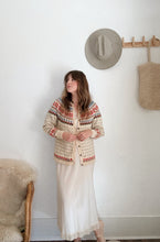 Load image into Gallery viewer, Vintage wool floral cardigan